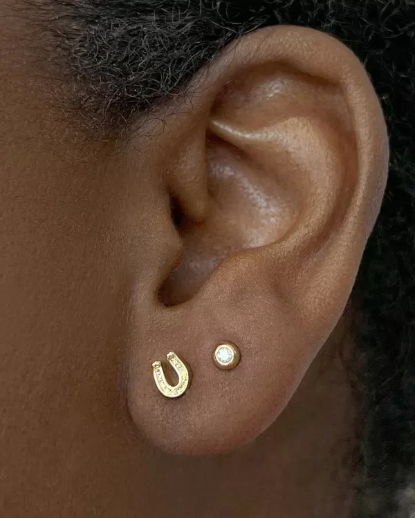 Addison Gold Single Stud Earring In White Crystal^Kendra Scott Best Sale