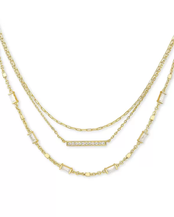 Addison Triple Strand Necklace In Gold^Kendra Scott Cheap