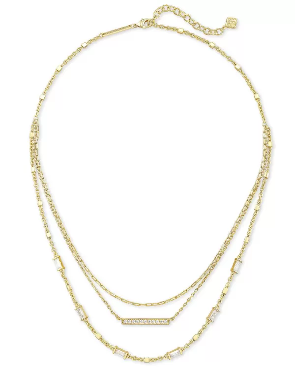 Addison Triple Strand Necklace In Gold^Kendra Scott Cheap