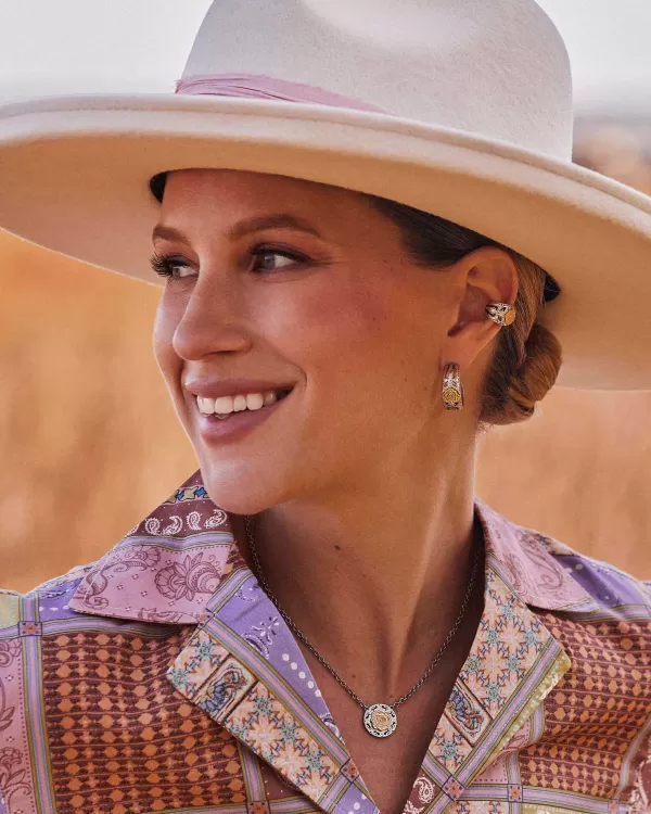 Ansel Rose Hoop Earrings In Mixed Metal^Kendra Scott Hot