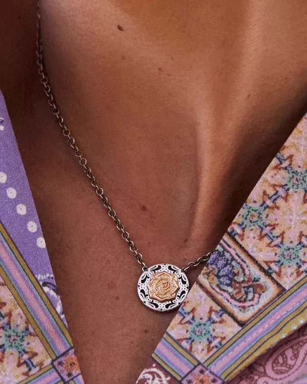 Ansel Rose Short Pendant Necklace In Mixed Metal^Kendra Scott Hot