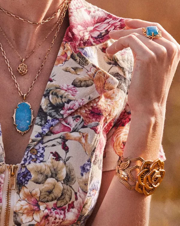 Ansel Rose Short Pendant Necklace In Vintage Gold^Kendra Scott Flash Sale