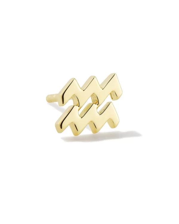 Aquarius Single Stud Earring In 18K Gold Vermeil^Kendra Scott Cheap