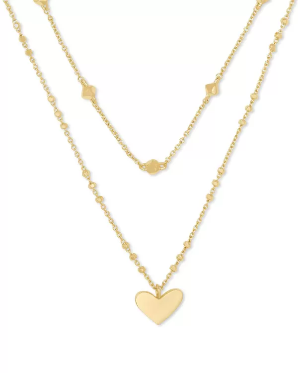 Ari Heart Multi Strand Necklace In Gold^Kendra Scott Discount