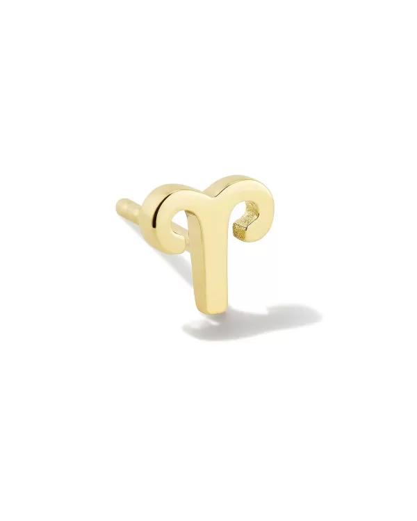 Aries Single Stud Earring In 18K Gold Vermeil^Kendra Scott Outlet