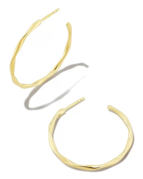 Aspen Hoop Earrings In 18K Gold Vermeil^Kendra Scott Cheap