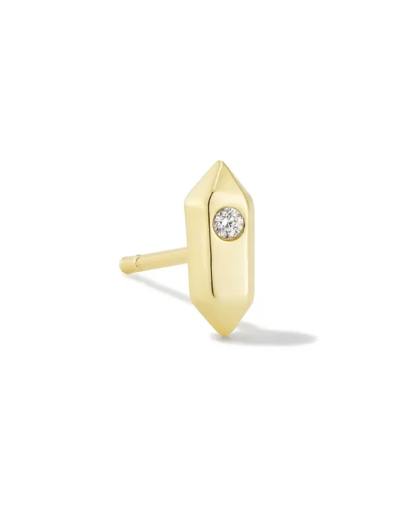 Austin Gold Single Stud Earring In White Crystal^Kendra Scott Store
