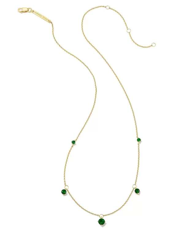 Blakely 18K Gold Vermeil Strand Necklace In Green Onyx^Kendra Scott Cheap