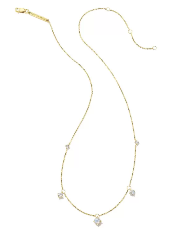 Blakely 18K Gold Vermeil Strand Necklace In Rainbow Moonstone^Kendra Scott Fashion