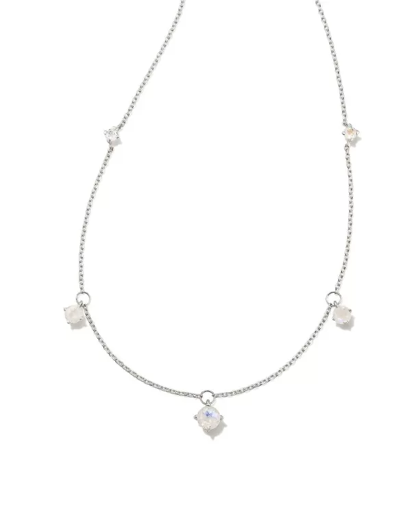 Blakely Sterling Silver Strand Necklace In Rainbow Moonstone^Kendra Scott Discount