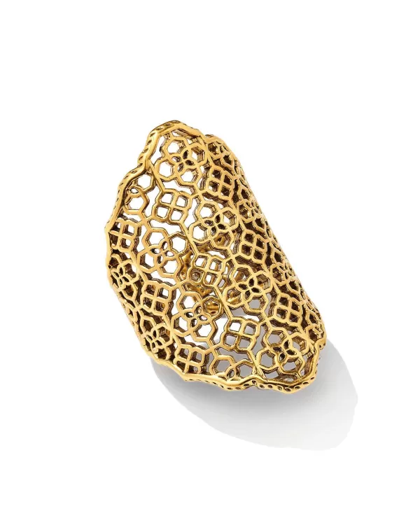 Boone Small Cocktail Ring In Vintage Gold^Kendra Scott Flash Sale