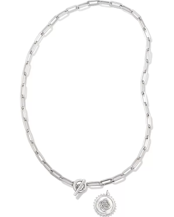 Brielle Convertible Medallion Chain Necklace In Silver^Kendra Scott Shop