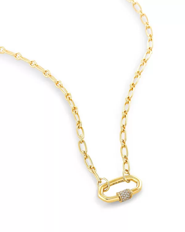 Bristol 18K Gold Vermeil Link Necklace In White Sapphire^Kendra Scott Online