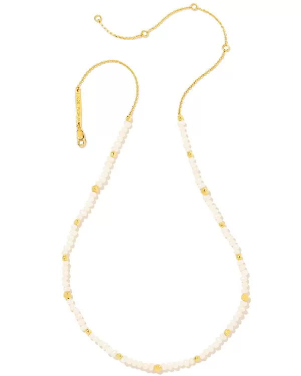 Brooklyn Pearl 18K Gold Vermeil Strand Necklace In White Pearl^Kendra Scott Store