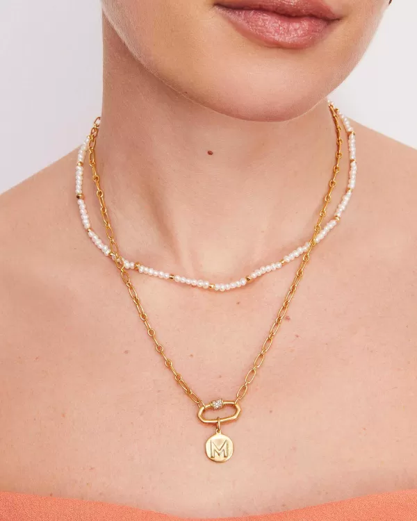 Brooklyn Pearl 18K Gold Vermeil Strand Necklace In White Pearl^Kendra Scott Store