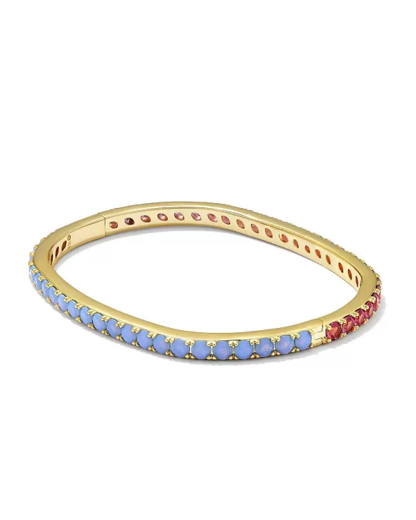 Chandler Gold Bangle Bracelet In Pink Blue Mix^Kendra Scott Fashion