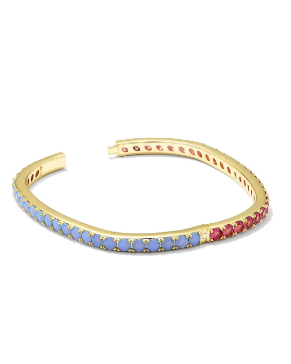 Chandler Gold Bangle Bracelet In Pink Blue Mix^Kendra Scott Fashion