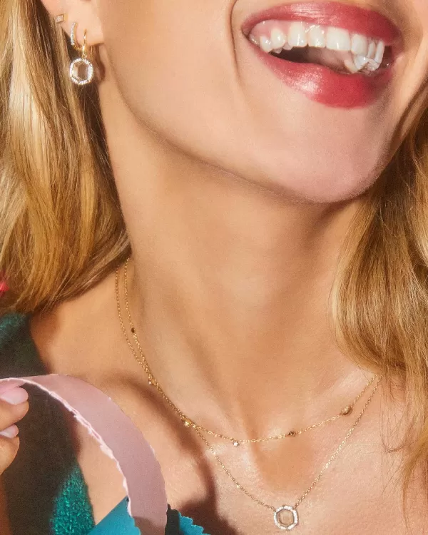 Davie 18K Gold Vermeil Trio Strand Necklace In White Sapphire^Kendra Scott Outlet