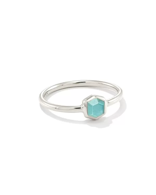 Davie Sterling Silver Band Ring In Aquamarine^Kendra Scott Flash Sale