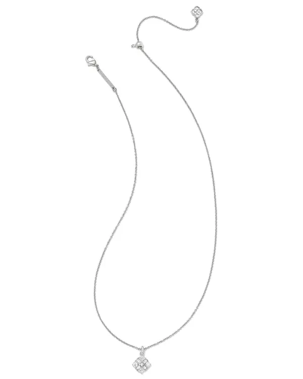 Dira Silver Crystal Short Pendant Necklace In White Crystal^Kendra Scott Best