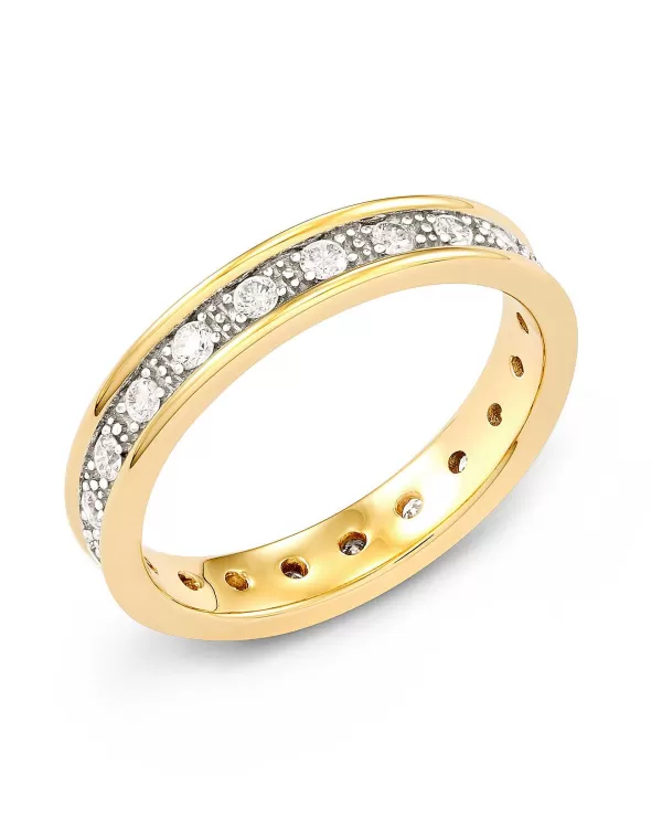 Drew 14K Yellow Gold Band Ring In White Diamond^Kendra Scott Fashion