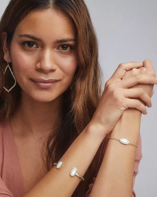 Elaina Gold Adjustable Chain Bracelet In Ivory Mother-Of-Pearl^Kendra Scott Fashion