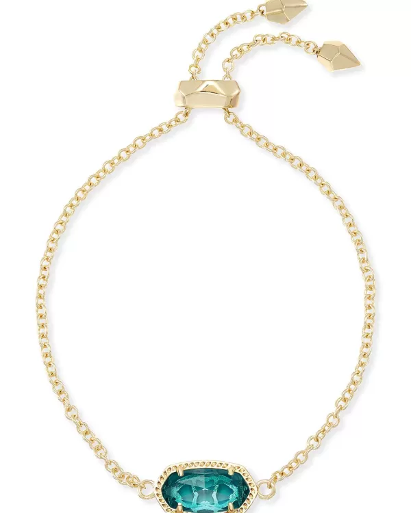 Elaina Gold Adjustable Chain Bracelet In London Blue Glass^Kendra Scott Store