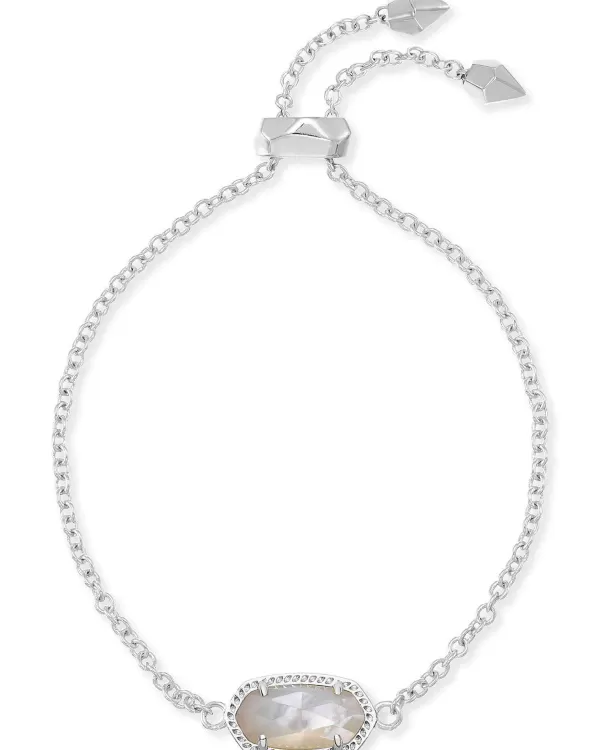 Elaina Silver Adjustable Chain Bracelet In Ivory Pearl^Kendra Scott Online