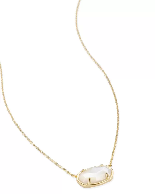 Elisa 18K Gold Vermeil Pendant Necklace In Ivory Mother-Of-Pearl^Kendra Scott Outlet