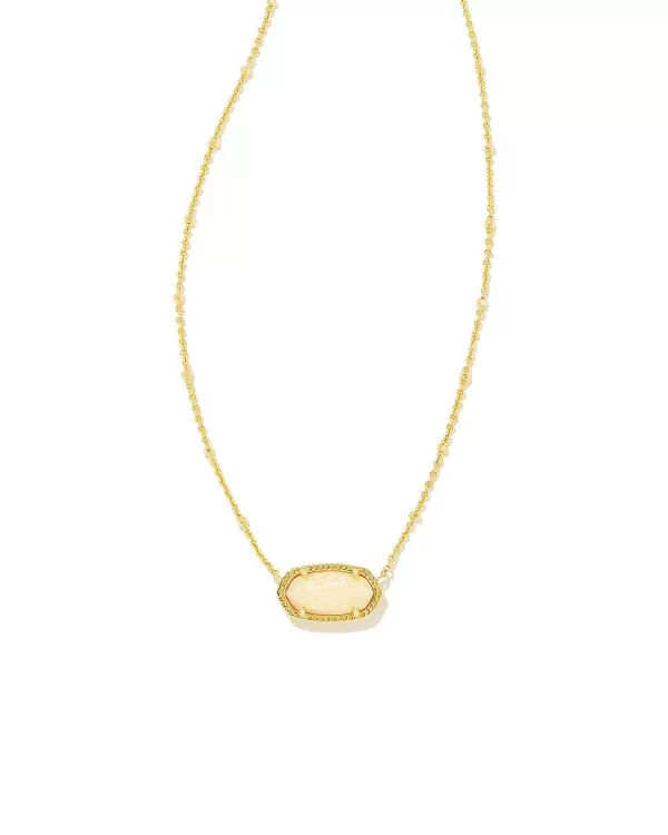 Elisa Gold Satellite Short Pendant Necklace In Yellow Kyocera Opal^Kendra Scott Discount
