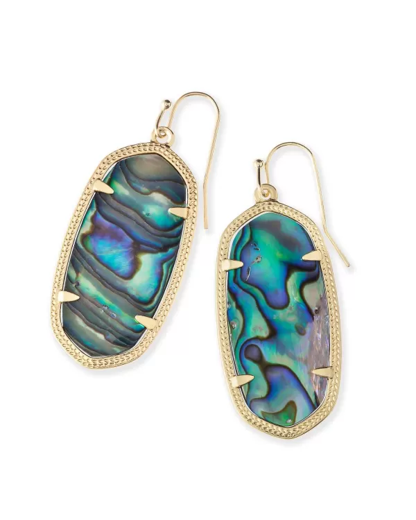 Elle Gold Drop Earrings In Abalone Shell^Kendra Scott Store