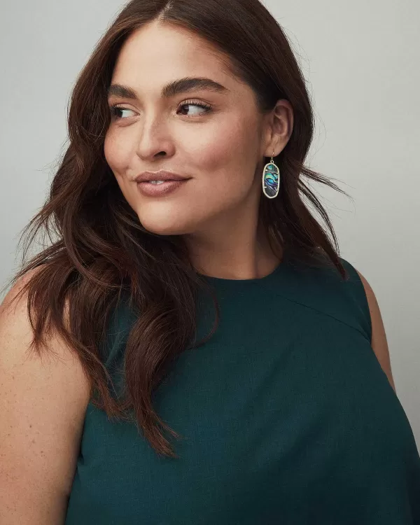 Elle Gold Drop Earrings In Abalone Shell^Kendra Scott Store