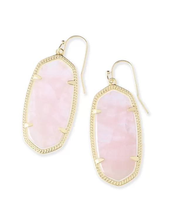 Elle Gold Drop Earrings In Rose Quartz^Kendra Scott Fashion