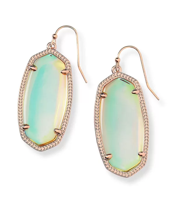 Elle Rose Gold Drop Earrings In Dichroic Glass^Kendra Scott Shop