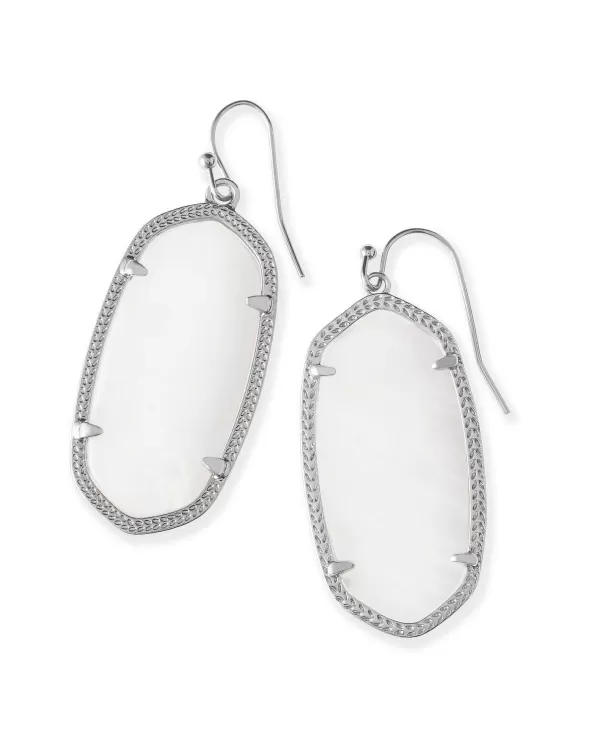 Elle Silver Drop Earrings In Ivory Mother-Of-Pearl^Kendra Scott Best