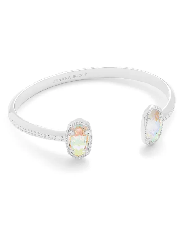 Elton Silver Cuff Bracelet In Dichroic Glass^Kendra Scott Clearance