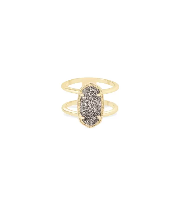 Elyse Gold Ring In Iridescent Drusy^Kendra Scott Hot