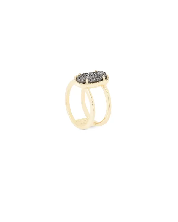 Elyse Gold Ring In Iridescent Drusy^Kendra Scott Hot