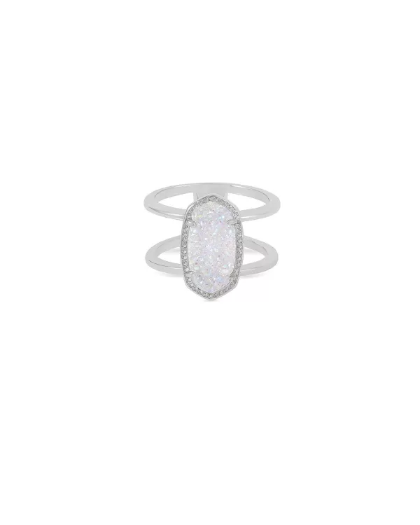 Elyse Silver Ring In Platinum Drusy^Kendra Scott Outlet