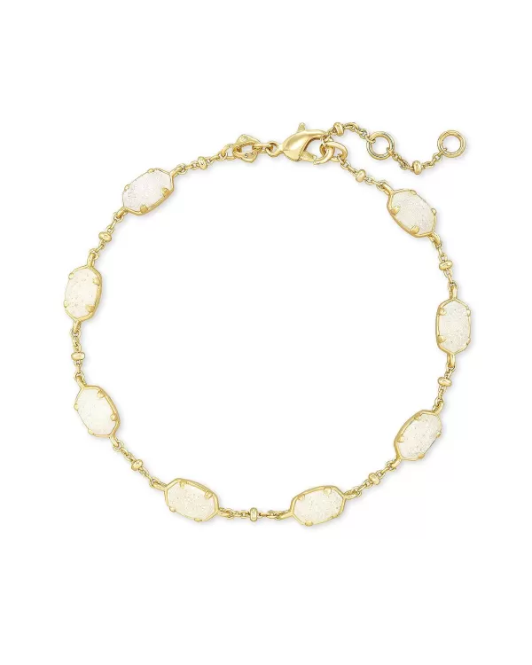 Emilie Gold Chain Bracelet In Iridescent Drusy^Kendra Scott Best