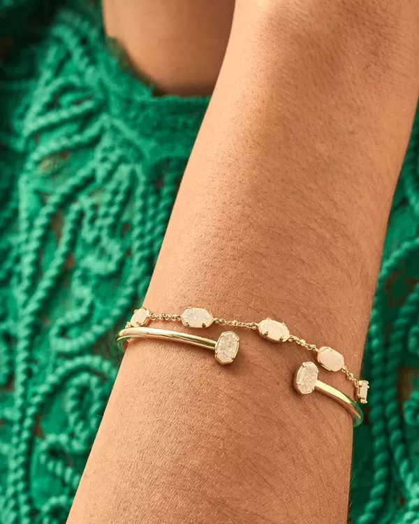 Emilie Gold Chain Bracelet In Iridescent Drusy^Kendra Scott Best