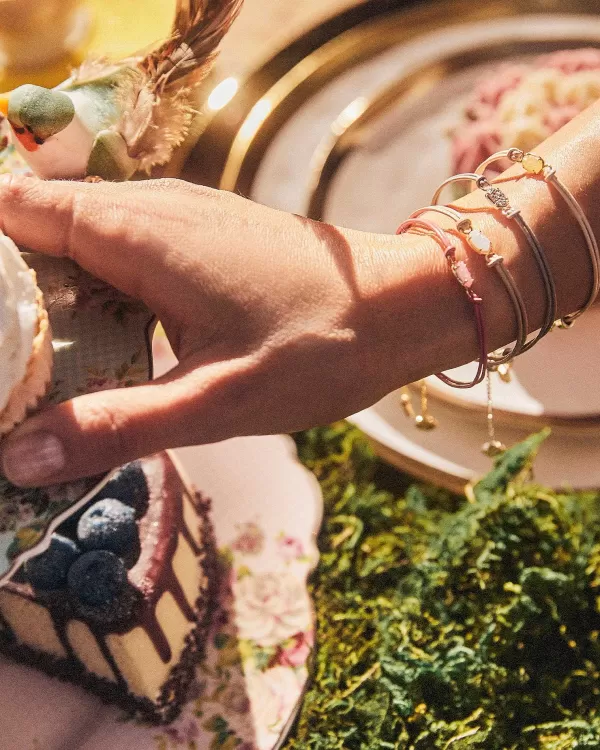 Emilie Gold Corded Bracelet In Iridescent Drusy^Kendra Scott Fashion