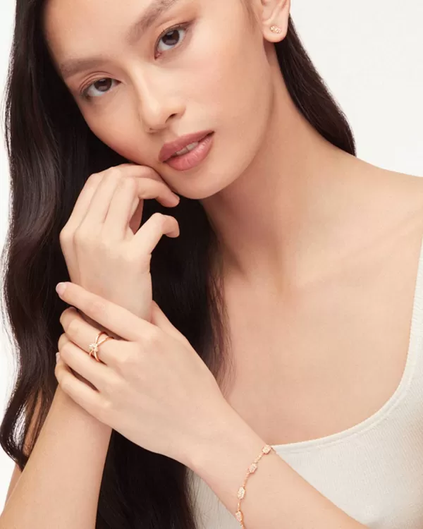 Emilie Rose Gold Double Band Ring In Sand Drusy^Kendra Scott Cheap