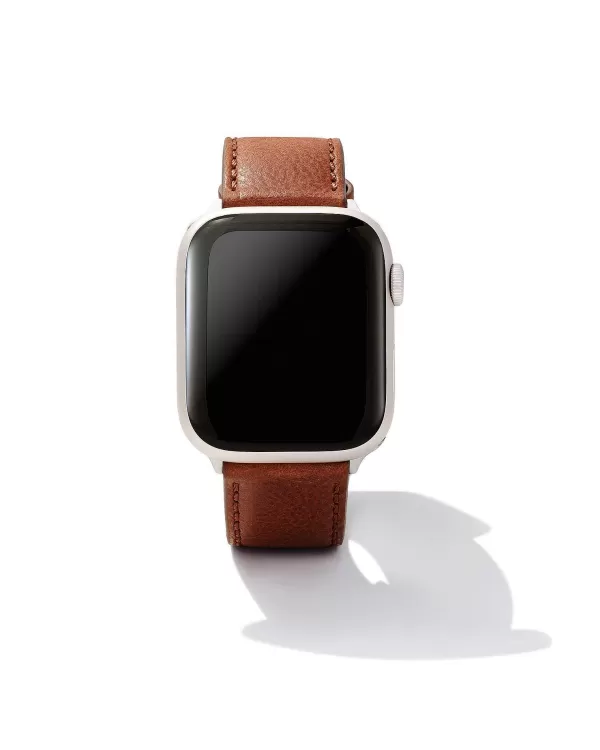Evans Leather Watch Band In Luggage^Kendra Scott Fashion