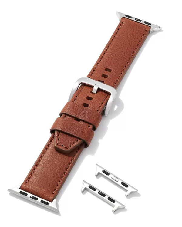 Evans Leather Watch Band In Luggage^Kendra Scott Fashion