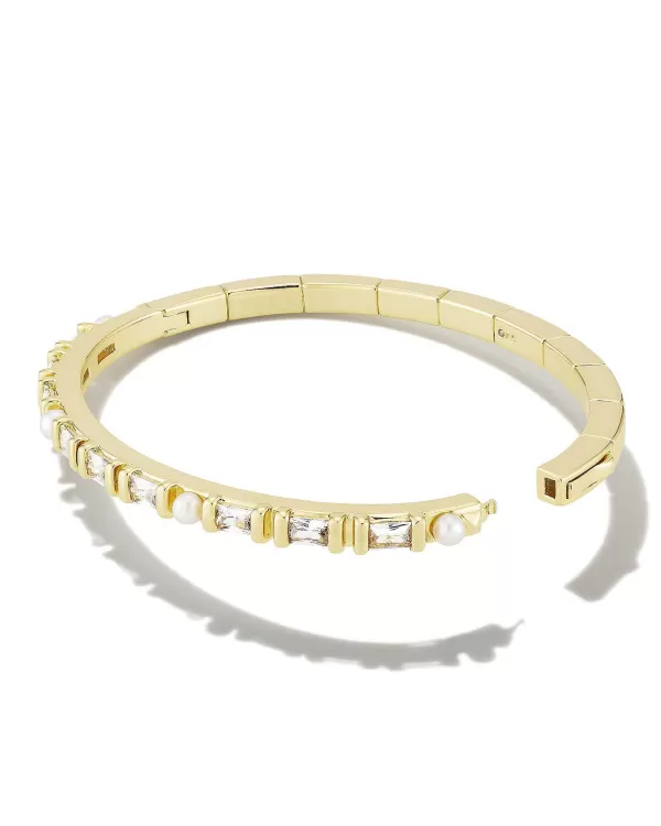 Gracie Silver Bangle Bracelet In White Mix^Kendra Scott Fashion