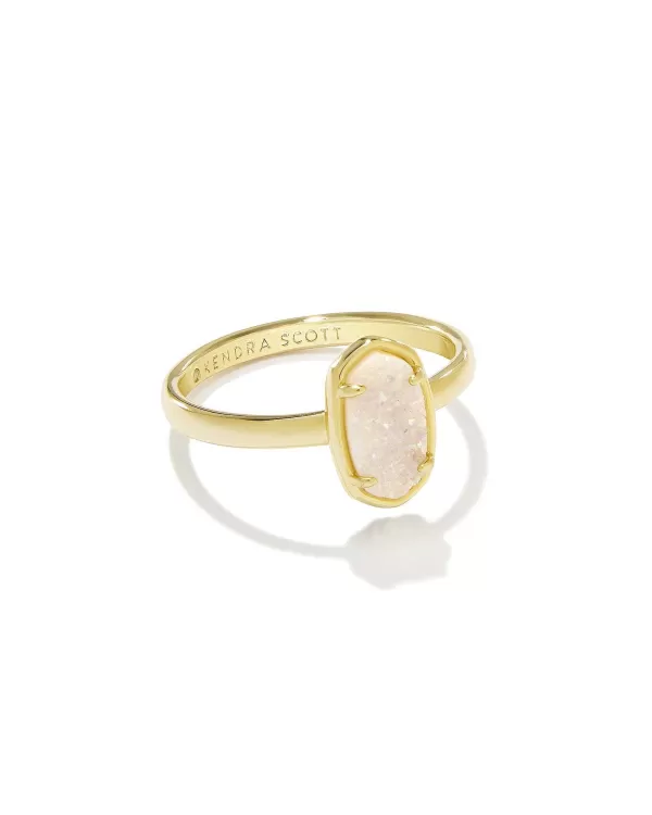 Grayson Gold Band Ring In Iridescent Drusy^Kendra Scott Outlet
