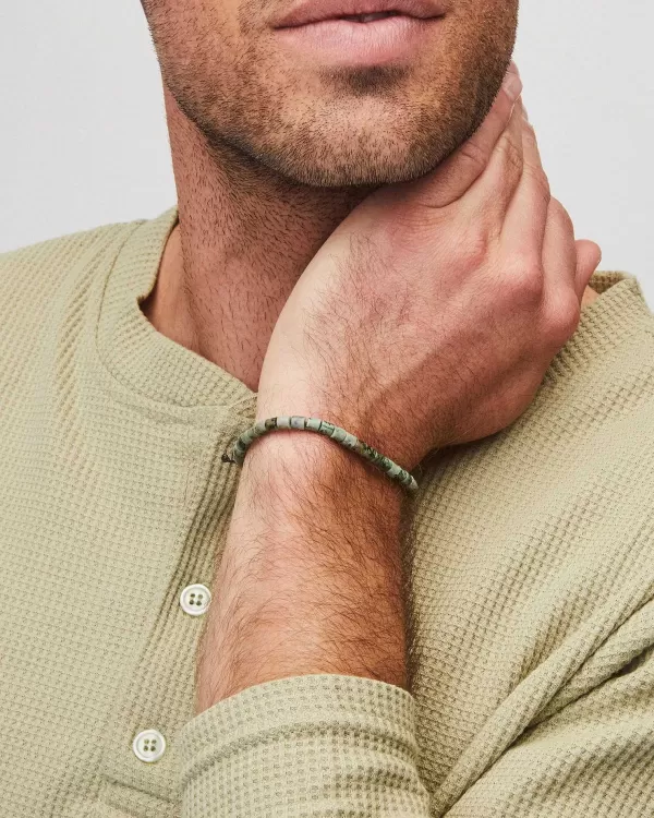 Grey Oxidized Sterling Silver Corded Bracelet In Olive Mix^Kendra Scott Clearance