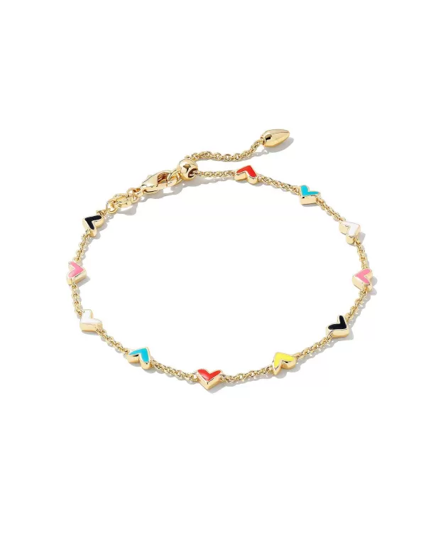 Haven Heart Gold Chain Bracelet In Multi Mix^Kendra Scott Clearance