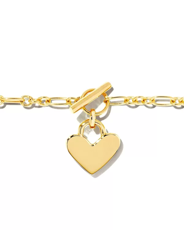 Heart Padlock Chain Bracelet In 18K Gold Vermeil^Kendra Scott Flash Sale